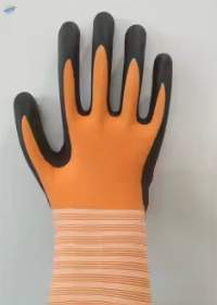 Orange Foam Nitrile Coated Work Gloves