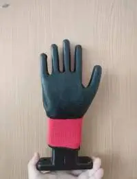 13 Gauge Red Polyester Latex Coated Work Gloves