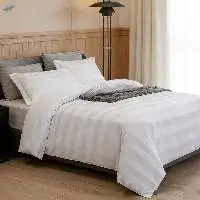 Polyester Cotton Stripe Bedding Set