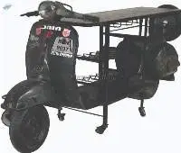 Scooter Style Bar Cabinet
