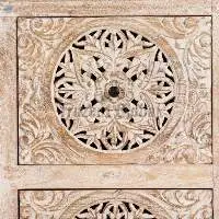 Mandala Carved Wooden Door