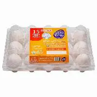 Table Eggs, Plastic Tray, 15 Eggs (L)