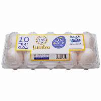 Table Eggs, Plastic Plate, 10 Eggs (Jumbo)