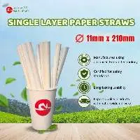 Single Layer Paper Straw