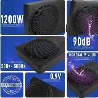 Under seat bass tube
