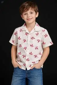 100% Cotton Printed Boys Casual Shirts