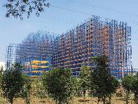 Racking Clad Building