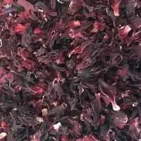 Dried Red And White Hibiscus Flower
