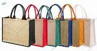 Jute Bags With Colour Gusset
