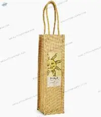 jute single wine bottle bag