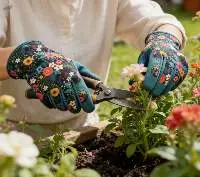 BSCI Certified Floral Garden Gloves for Women