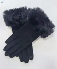 BSCI Certified Faux Suede Touch Screen Gloves