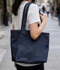 BSCI Certified Washed Denim Tote Bag