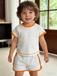 BSCI 100% Cotton Kids T-shirt & Shorts Set
