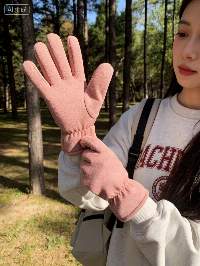 BSCI Certified Soft Sweatshirt Winter Gloves