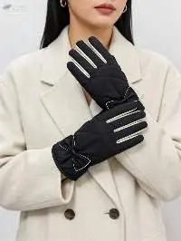 BSCI Certified Women's Bow Touchscreen Gloves