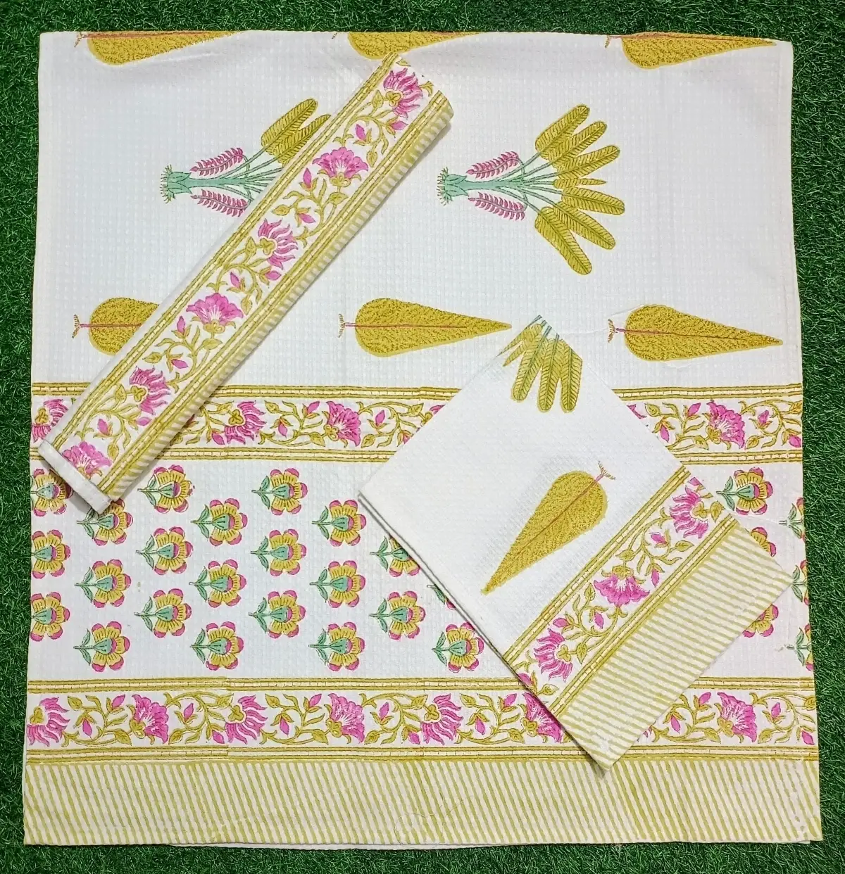 100% Premium Cotton Handblock Napkin
