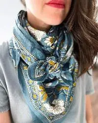 Jaipur Cotton Fabric Hand Block Printed Foulard