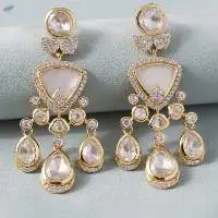 Premium Elegant Kundan Classic Earrings