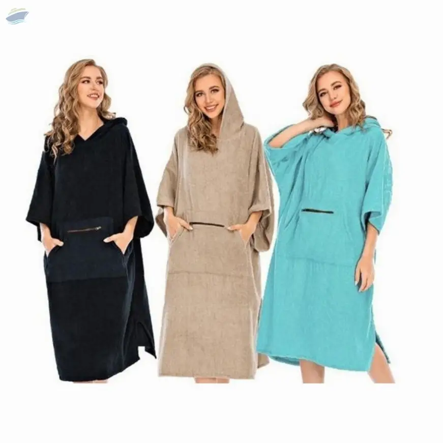 Bamboo/Cotton Blend Terry Ponchos