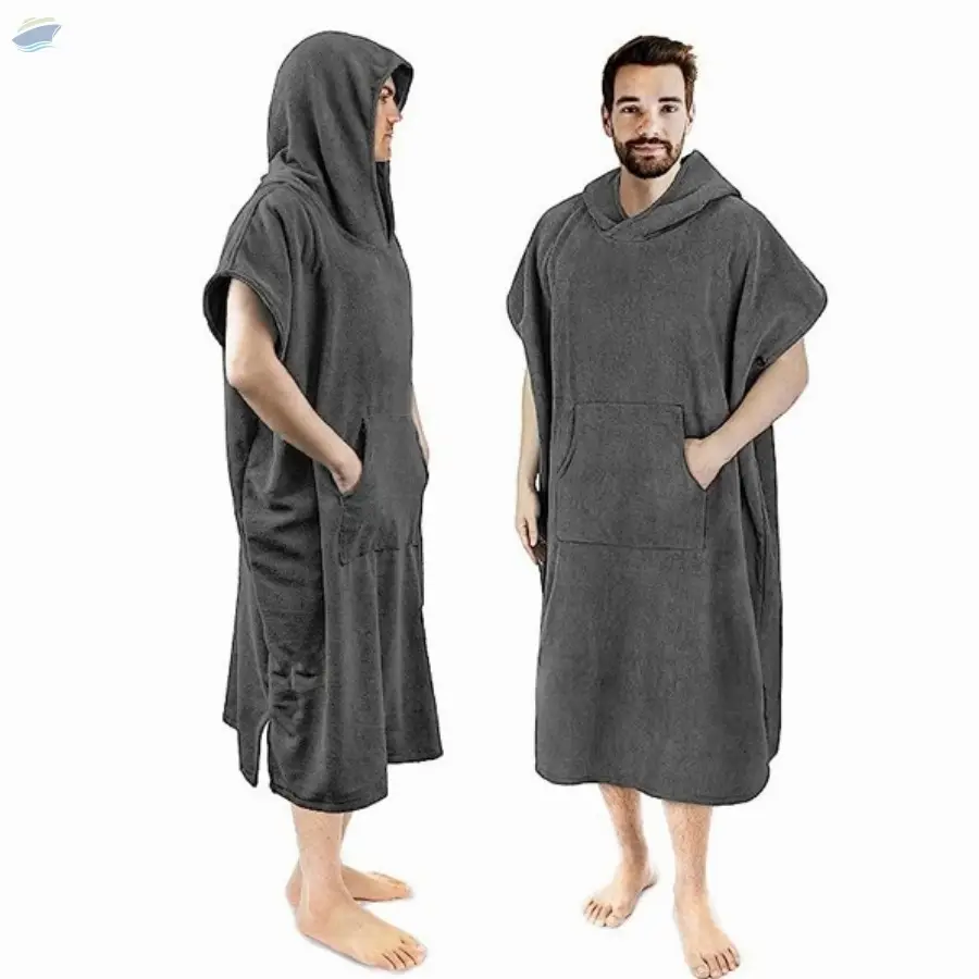 Cotton Fauta /Terry Plain Printed Ponchos