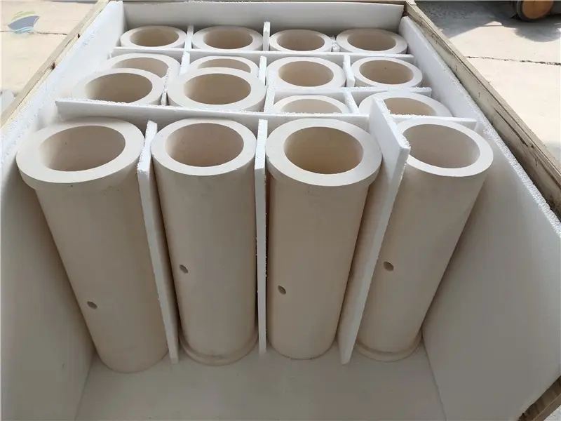 Refractory Tube for Molten Glass Feeder