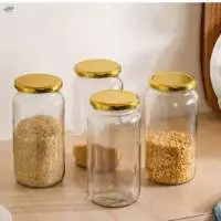 Round Glass Jar