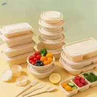 Round Container & Clamshells With Lid