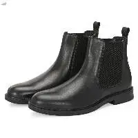 Top-Grain Leather Chelsea Boots