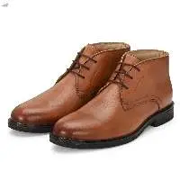 Top-Grain Leather Chukka Boots