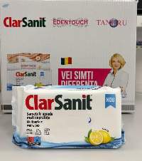 Clarsanit Multi-surface Wet Wipes Lemon 72 Pcs