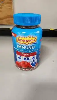 Emergen-C Immune+ Gummies  Raspberry Flavor