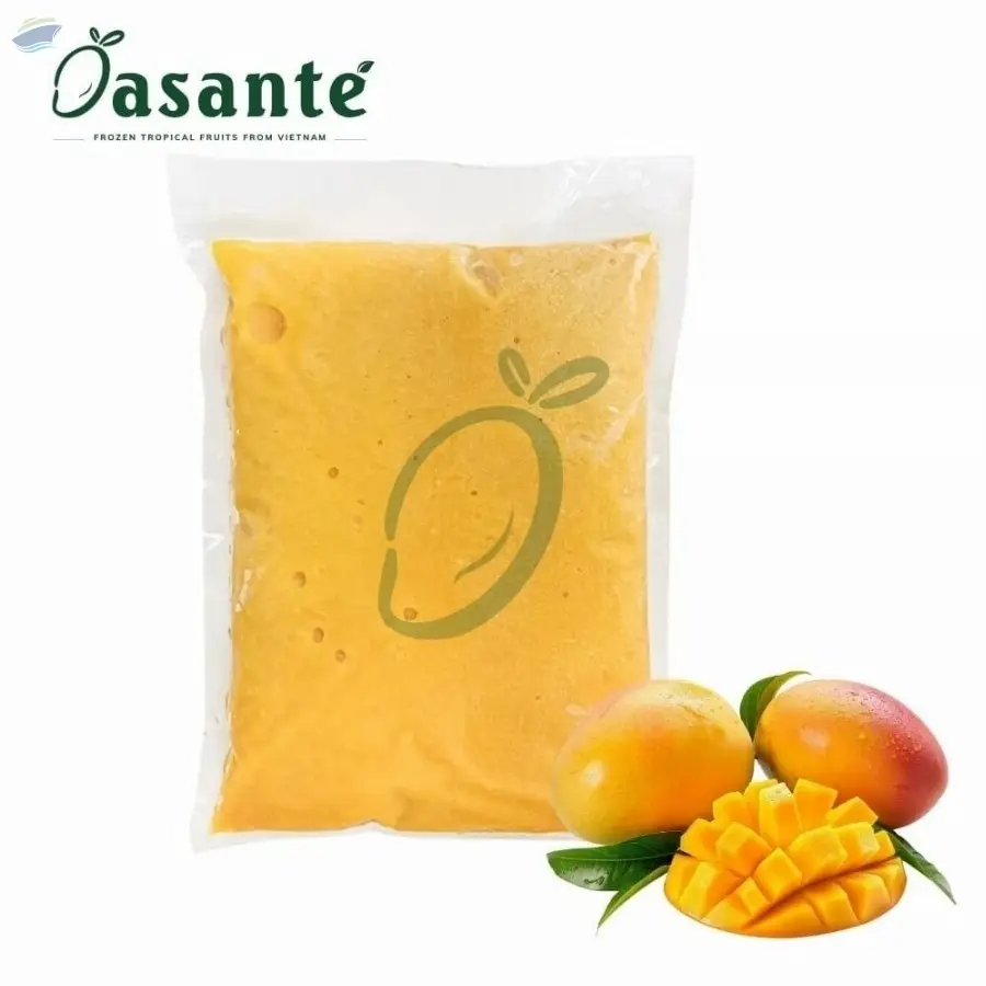IQF Frozen Mango Puree Vietnam Export Quality