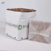 Open Top Coco Peat Grow Bag with Natural Husk 