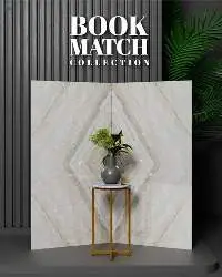 Bookmatch Glazed Porcelain Tiles- Amoria Grey
