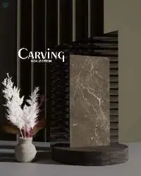 Glazed Porcelain Carving Tiles - Alice Beige