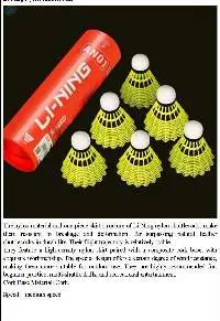 Grade A Li-Ning Premium Nylon Shuttlecocks