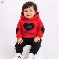 Children's Pink Teddy Bear Hoodie and Pants Set
