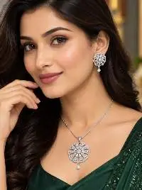 American Diamond Necklace and Earring Set