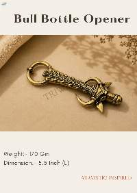 Brass Bottle Openers & Decorative Keychains