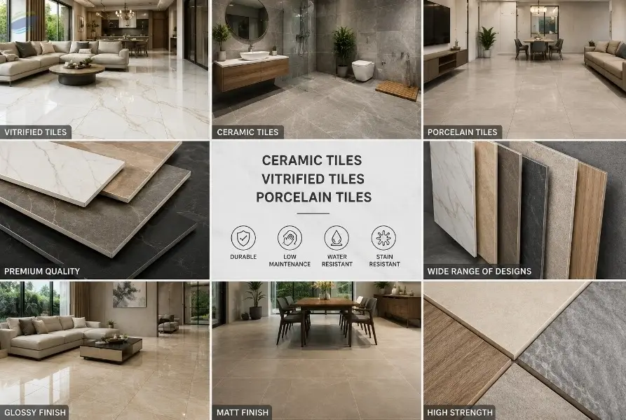Luxury Printed Ceramic Tiles Interior Design