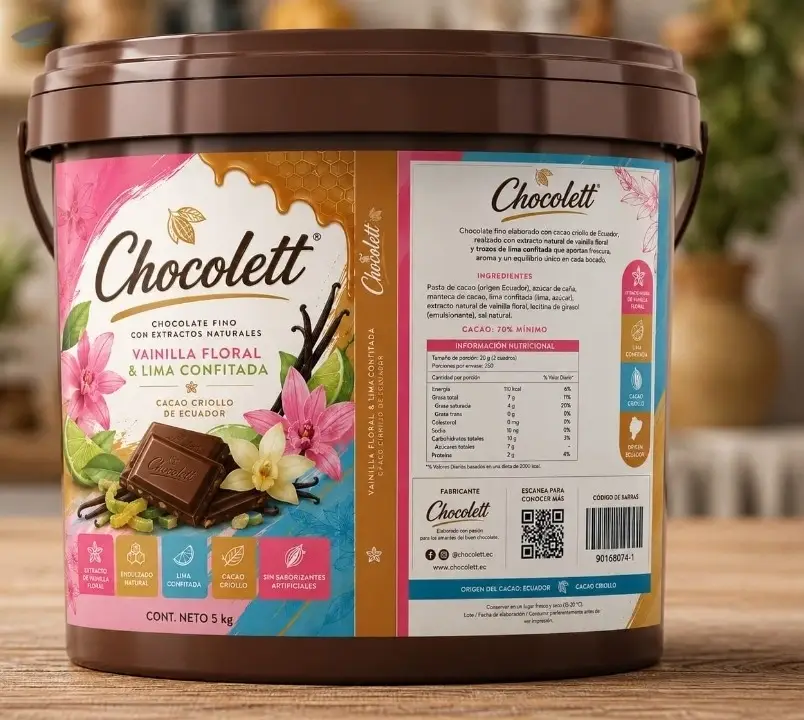 Cocoa paste with vanilla