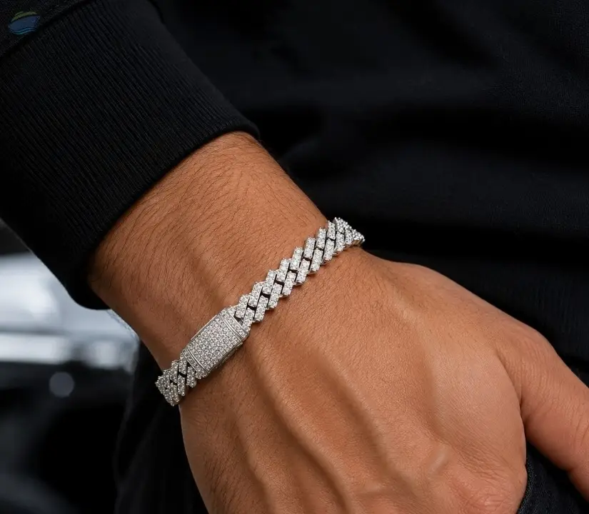 Sterling Silver Moissanite Tennis Bracelet