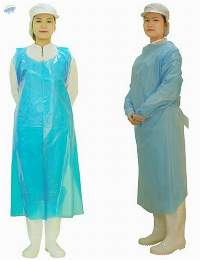 Disposable PE apron