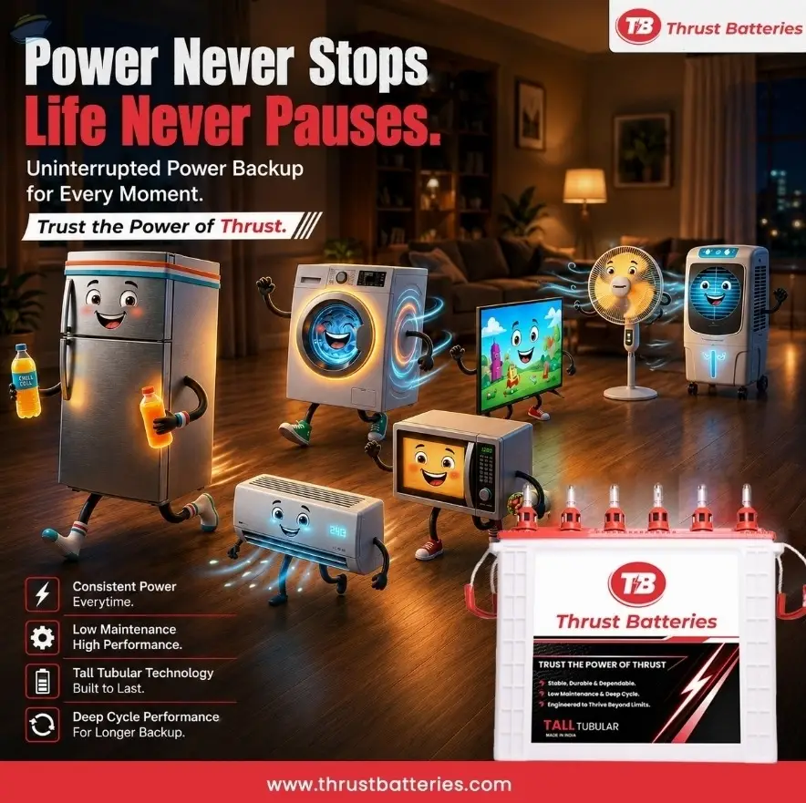 Thrust Toll Tubular Batteries