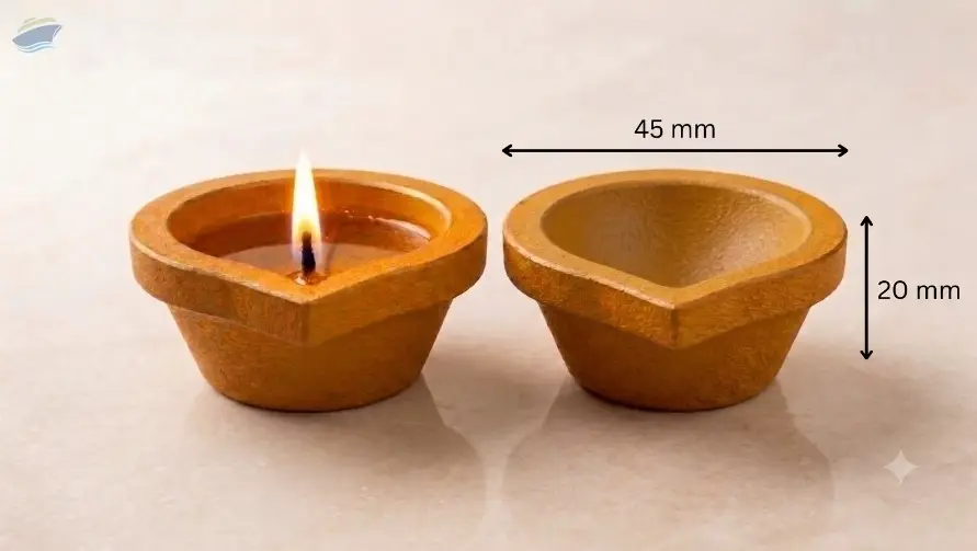 Eco-Friendly Turmeric  Lamp / Diya