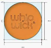 Custom "Whip & Wick" branding Silicone Soap Mold
