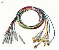 Handle-Overmolded Gold-Plated EEG Cup Electrodes
