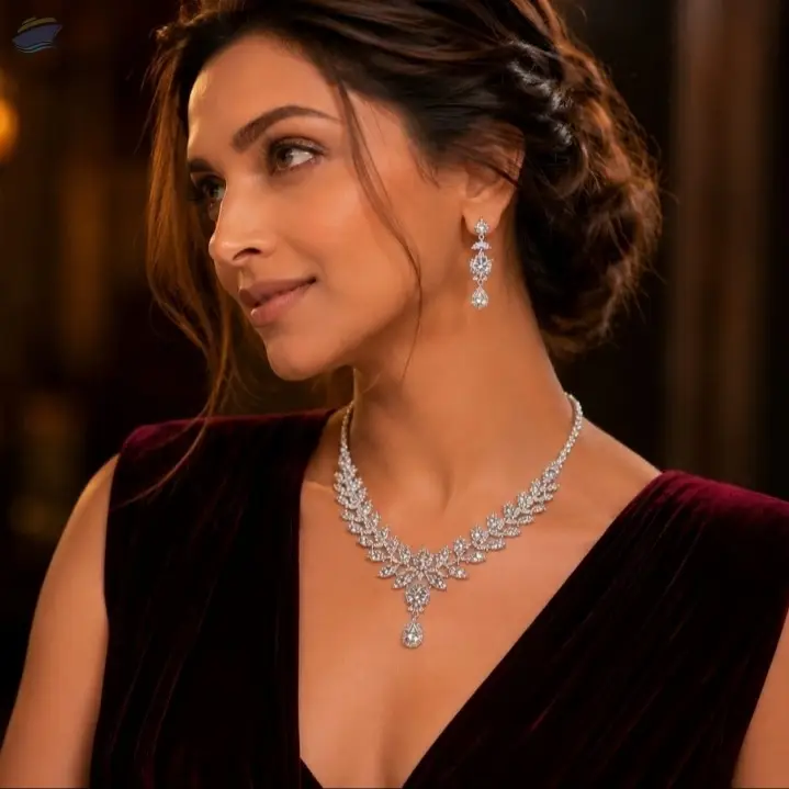 Premium Sparkling Diamond Necklace Sets