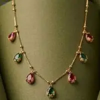 Beaded Gold Necklace